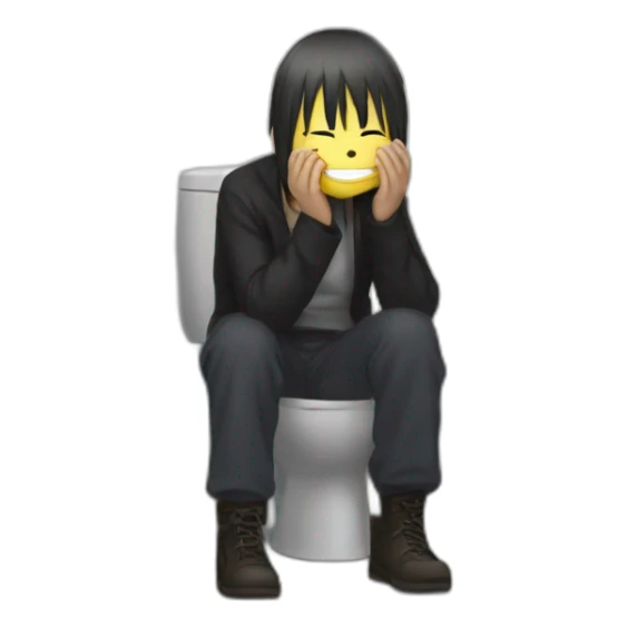 Pain Nagato aux Toilettes sticker