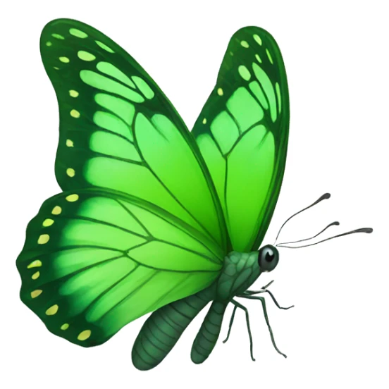 green butterfly sticker