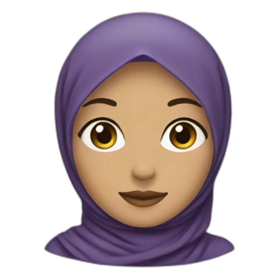 Femme hijabi qui est désolée sticker