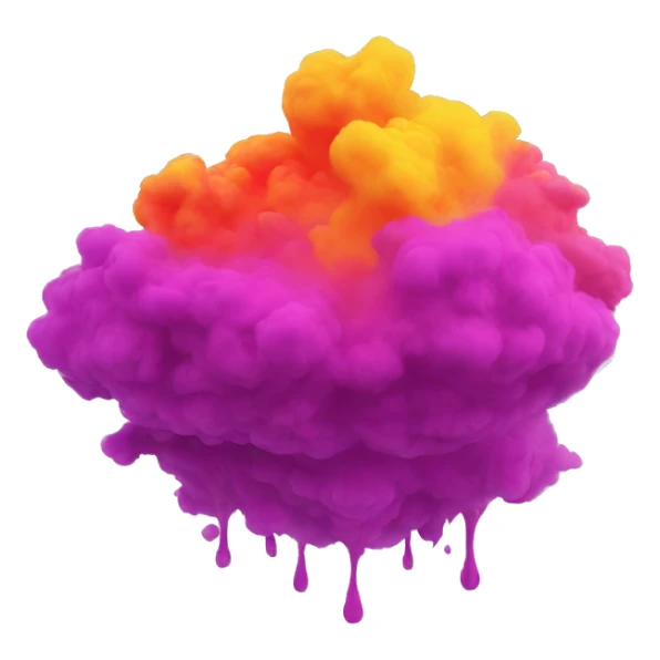 Holi colour in air sticker