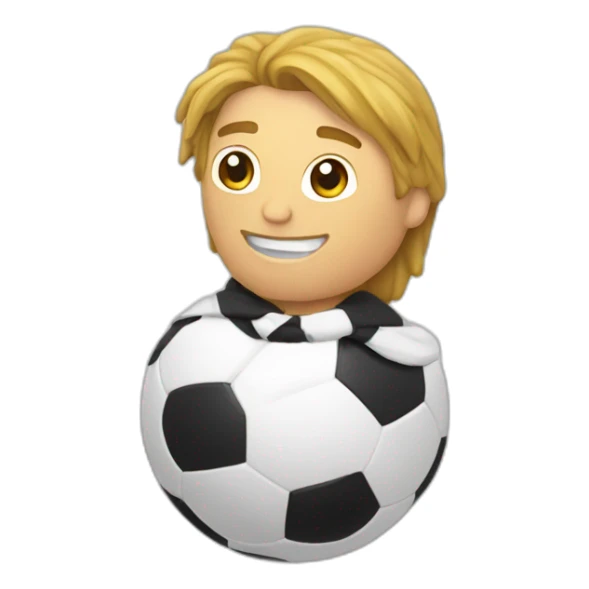 un espartanocon un balon de futbol sticker