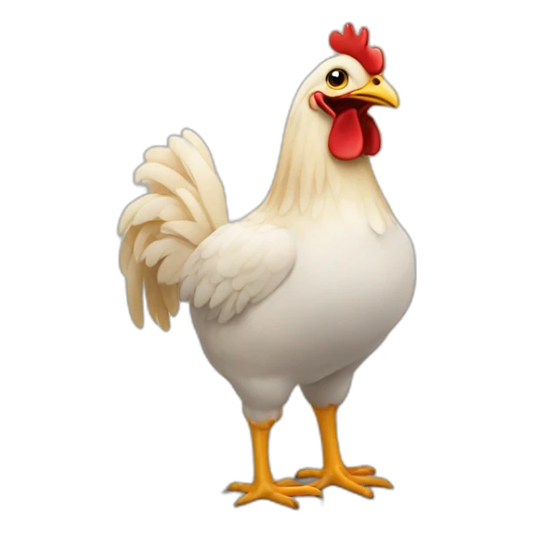 Un poulet avec des dents sticker
