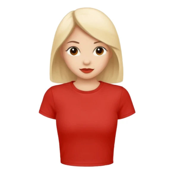 red crop t-shirt sticker