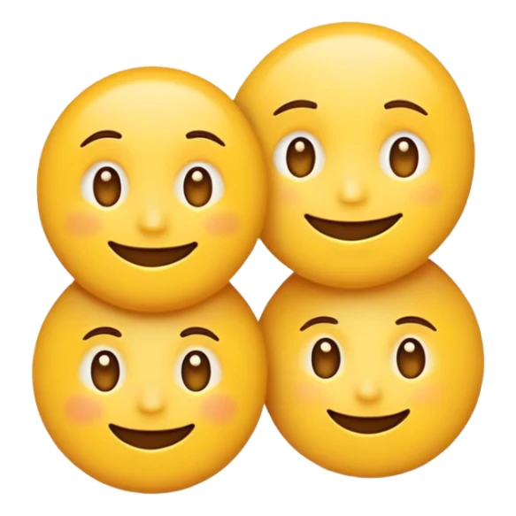 Cartoon emoji with exactly two X characters and one 1 character arranged as X1X sticker