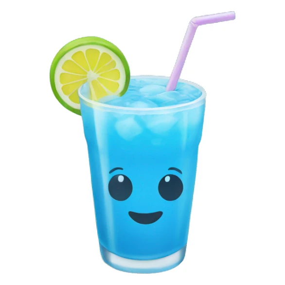 blue island drink sticker