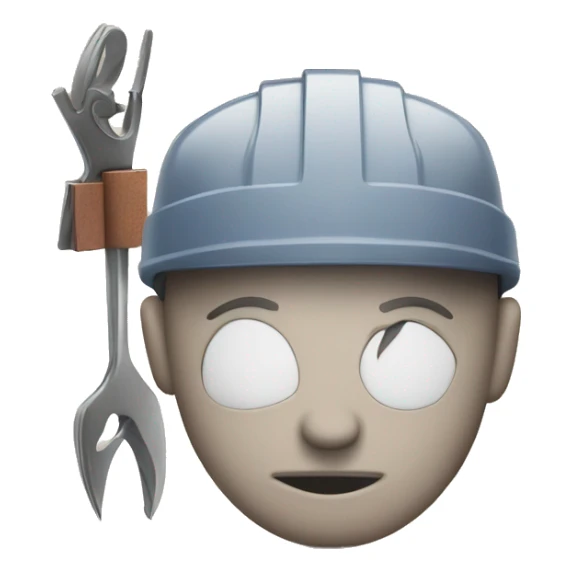 A serious face with a calendar and tools, symbolizing the sense of duty and commitment to managing tasks and responsibilities. sticker