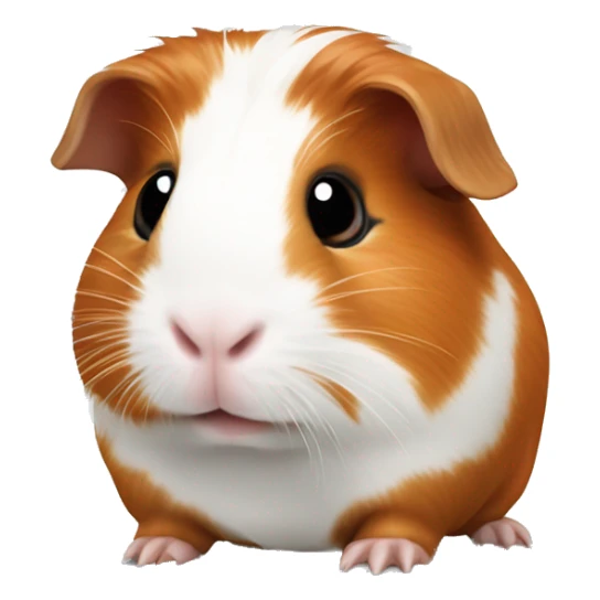 cute guinea pig red with white spots sticker