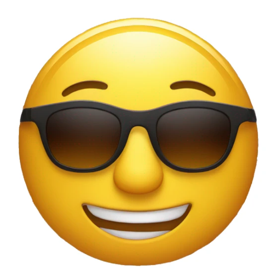 4th of July sun with sunglasses sticker