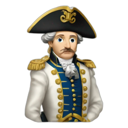 Napoléon qui mange un fish and ships sticker