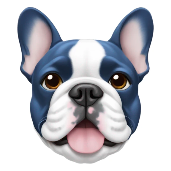 Blue French bulldog  sticker