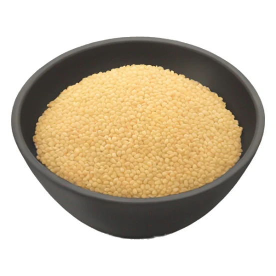 a bowl of sesame seeds sticker