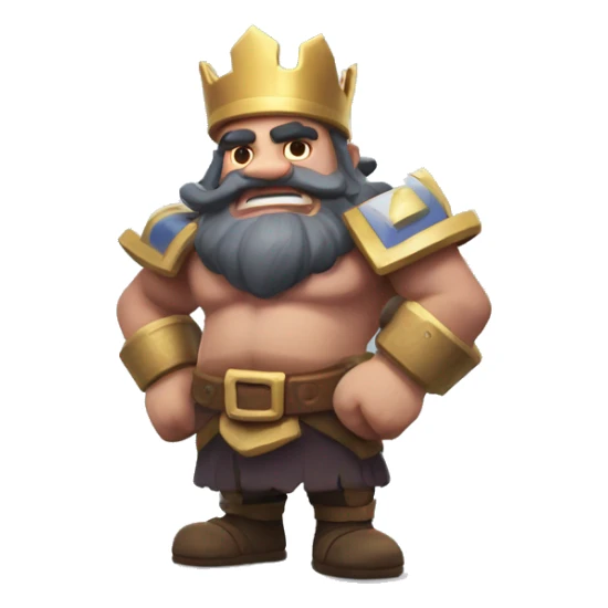 Design a Clash Royale-style emote featuring the Royal Giant sticker