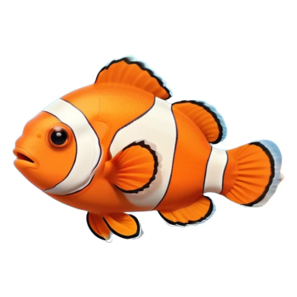 Clown fish in coral in the aquarium sticker