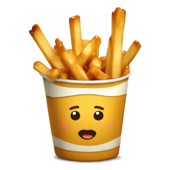 Poutine qui mange une poutine sticker