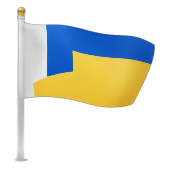 yellow and blue flag with Madrid writing in white sticker