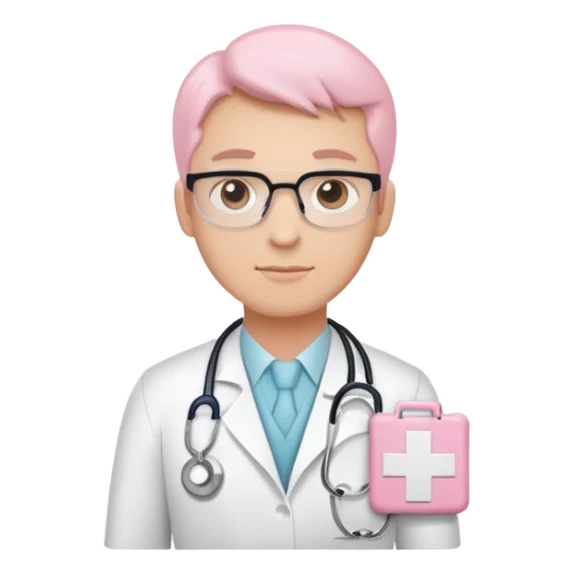 light pink doctor name badge saying "artur" sticker