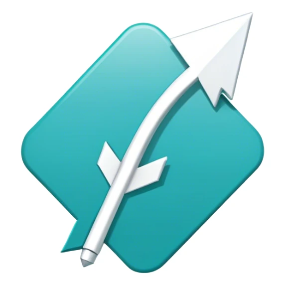 A messaging icon with an action arrow to motivate users to send a message sticker