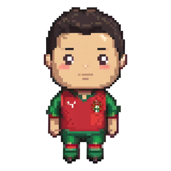 Cristiano Ronaldo soccer player in Portugal jersey sticker