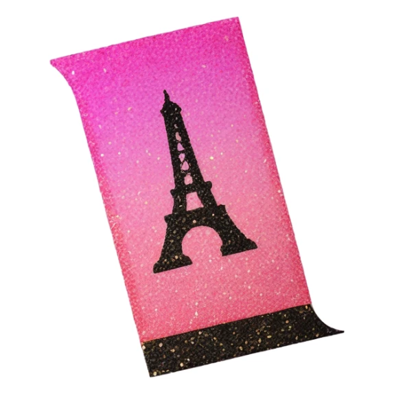 Pink ombre French Revolution guillotine with glitter  sticker