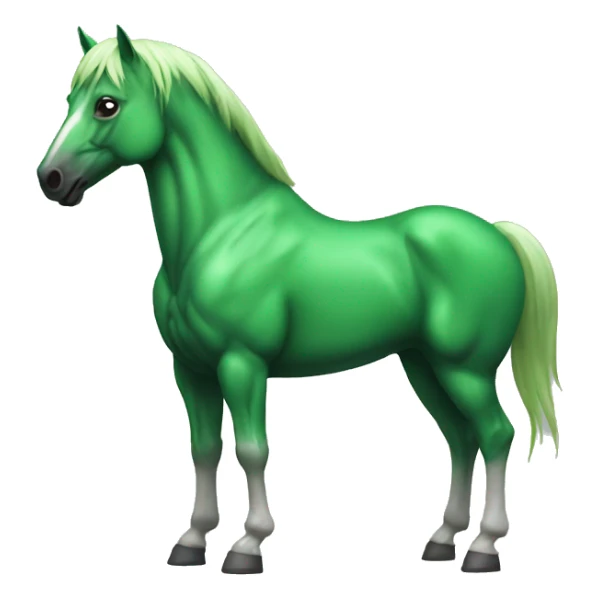 muscle horse green sticker