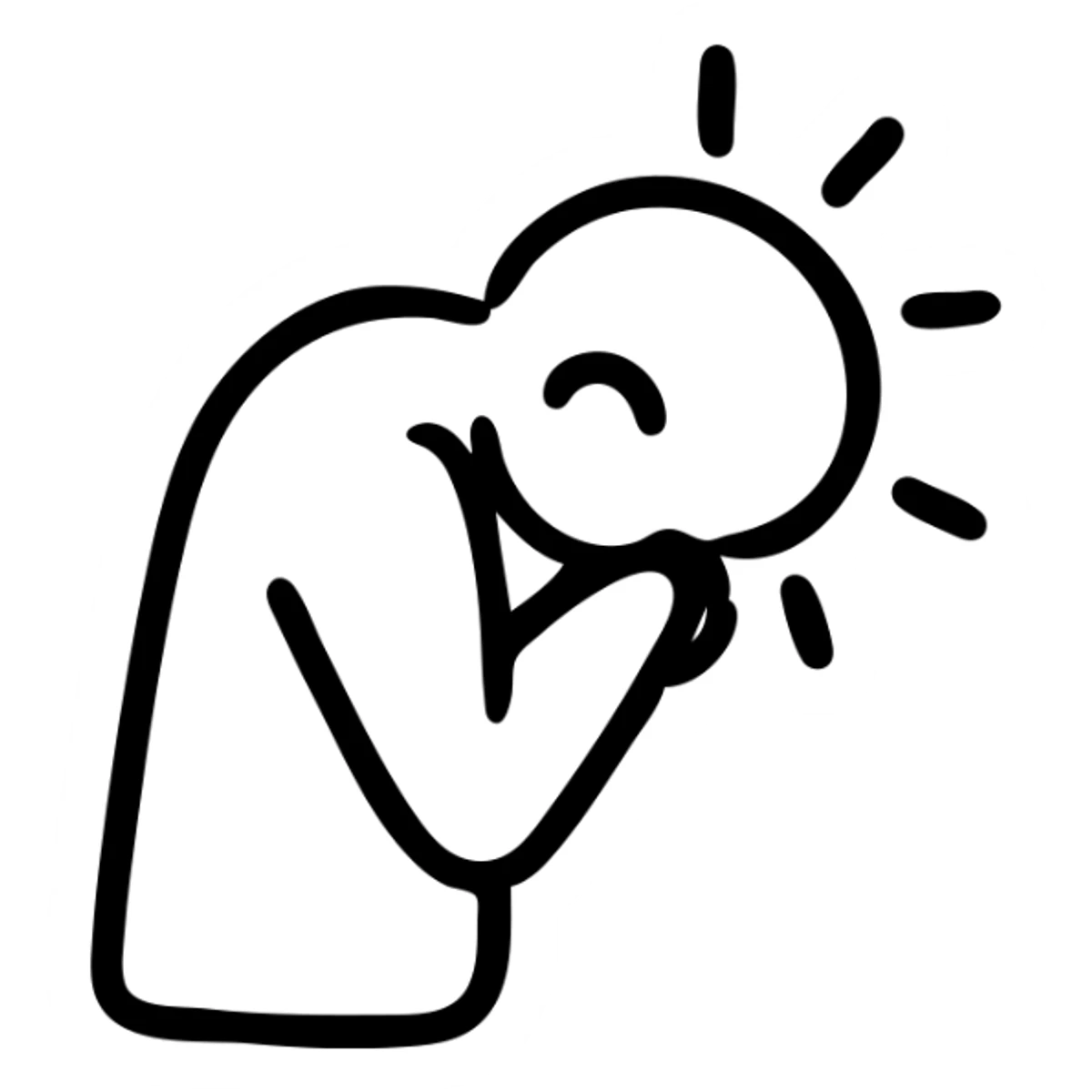 person bowing in gratitude thank you gesture sticker