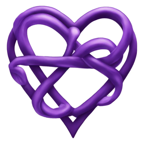 Blac heart purple heart infinity sign sticker