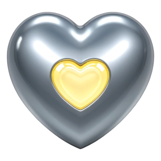 sorayama heart glossy metal parts glow lights inside sfw sticker