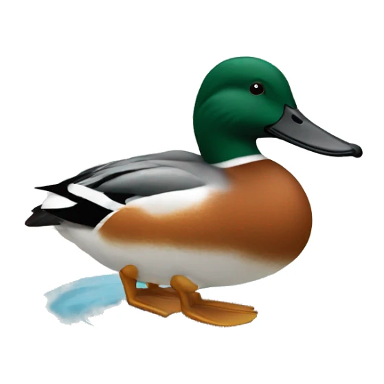 Northern shoveler duck sticker