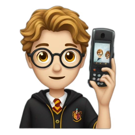harry potter with a phone sticker