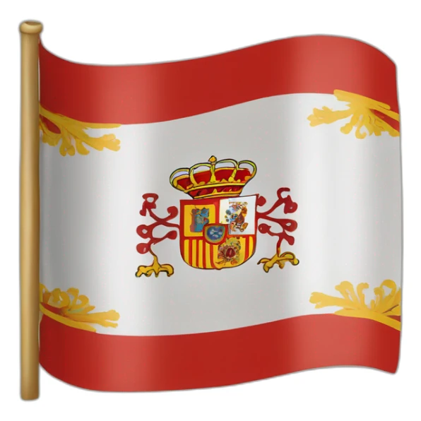 Bandera de España agujero escudo  sticker