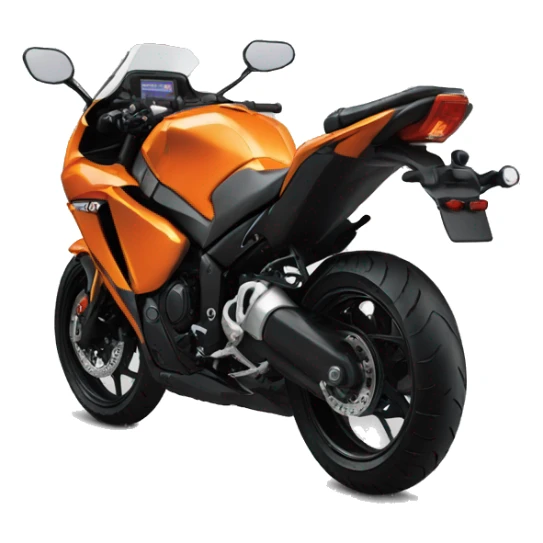  orange Yamaha fzx bike  sticker