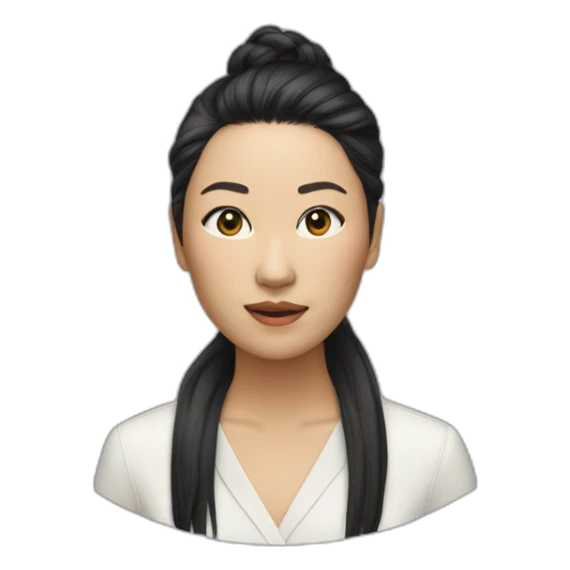 Celine Song Director Asian alone head woman sticker