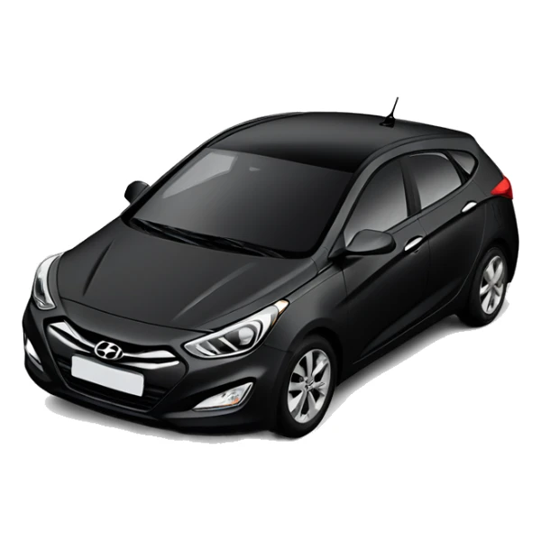 hyundai solaris I 2010 black color sticker