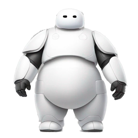 Baymax from big hero 6 in his hero armor sticker
