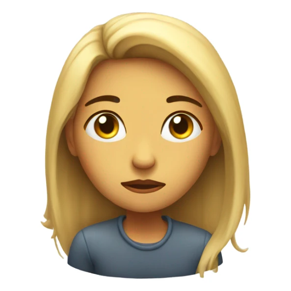 Sad Women sitting in the air sticker