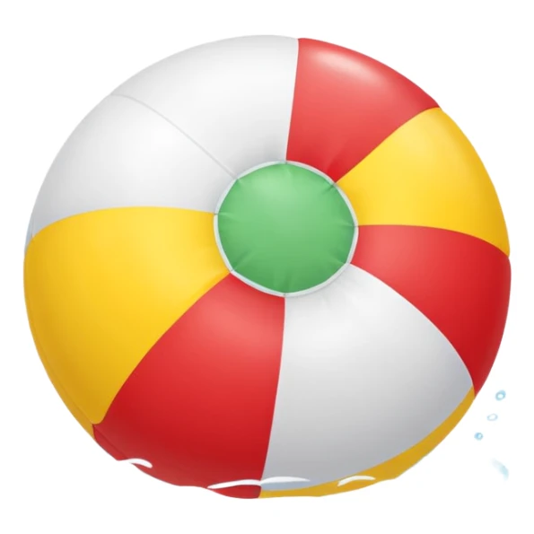 summer-themed emoji of a beach ball sticker