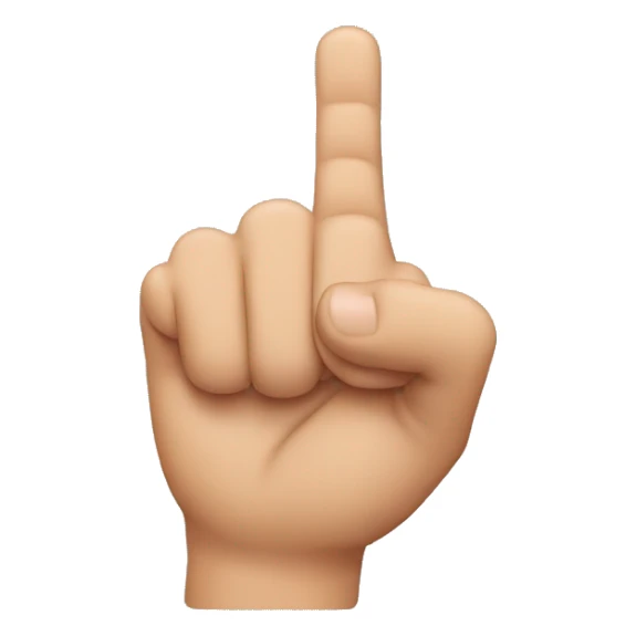 A hand that puts the index finger on the thumb and looks through it sticker