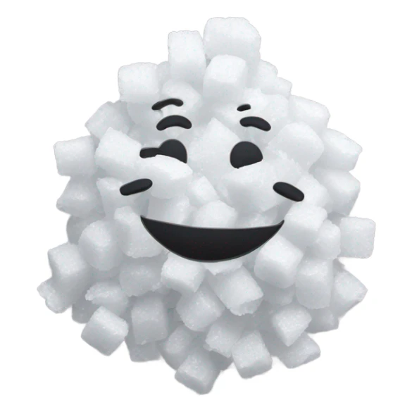 Happy face with a pile of salt sticker