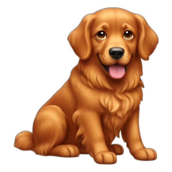 red retriever dog sticker