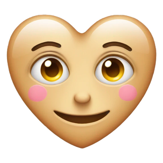 love heart eyed face with sweat sticker