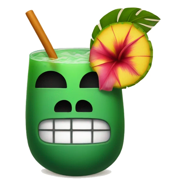 Tiki drinks with friends wearing Hawaiian shirts sticker