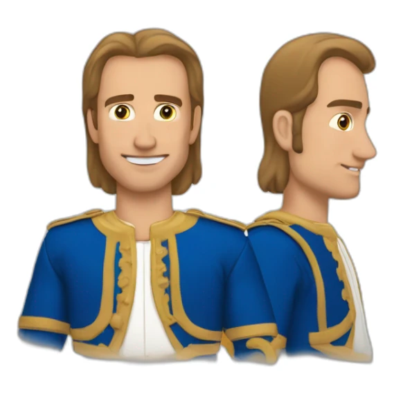 Duke Dennis qui mais les deux mains derrière sa tête  sticker