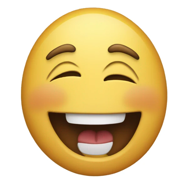 Emoji with a very very big smile sticker