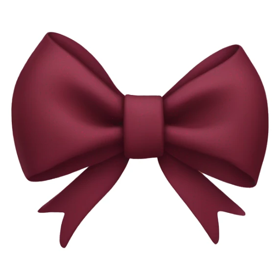 maroon bow sticker