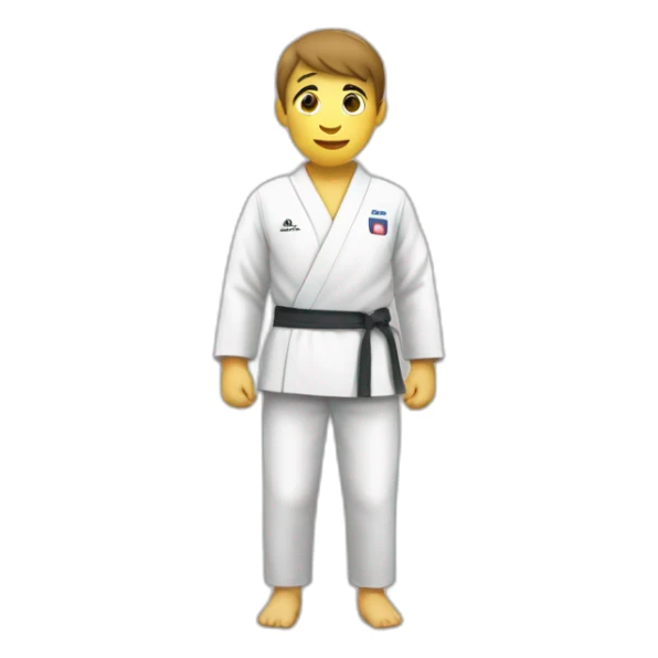 Un judoka au toilette sticker