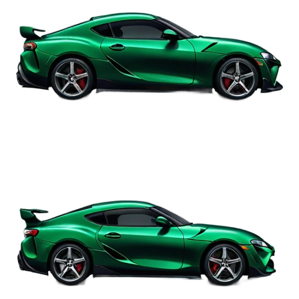 Toyota Supra new dark green sticker