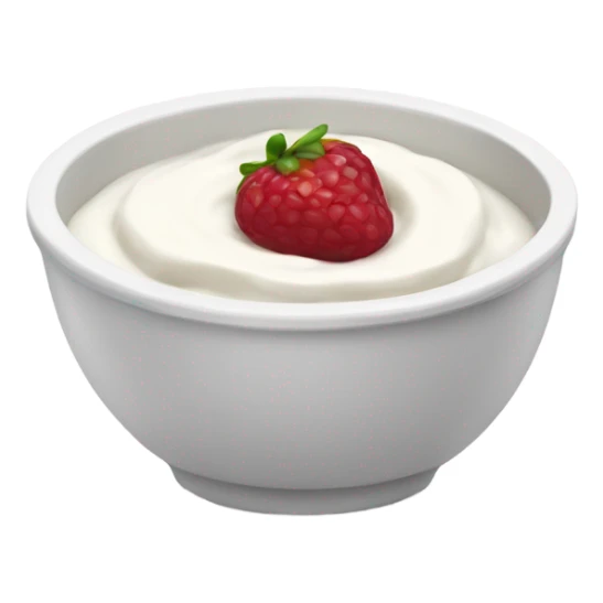 Yoghurt bowl sticker