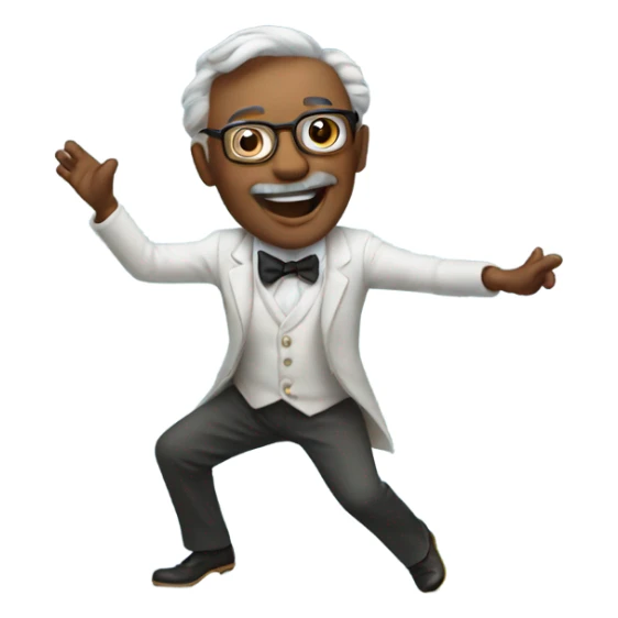 dancing professor sticker