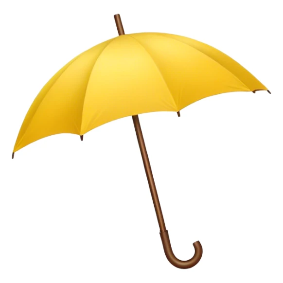 Yellow umbrella sticker
