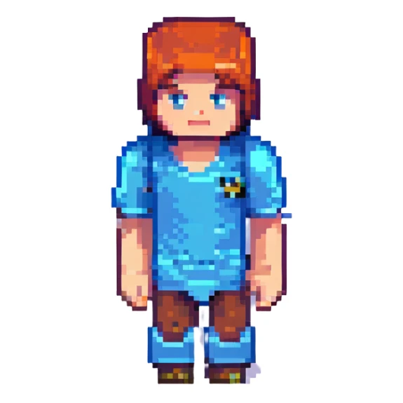 Minecraft avatar doing a 'gyatt' pose, pixel art, blocky and funny, no text sticker